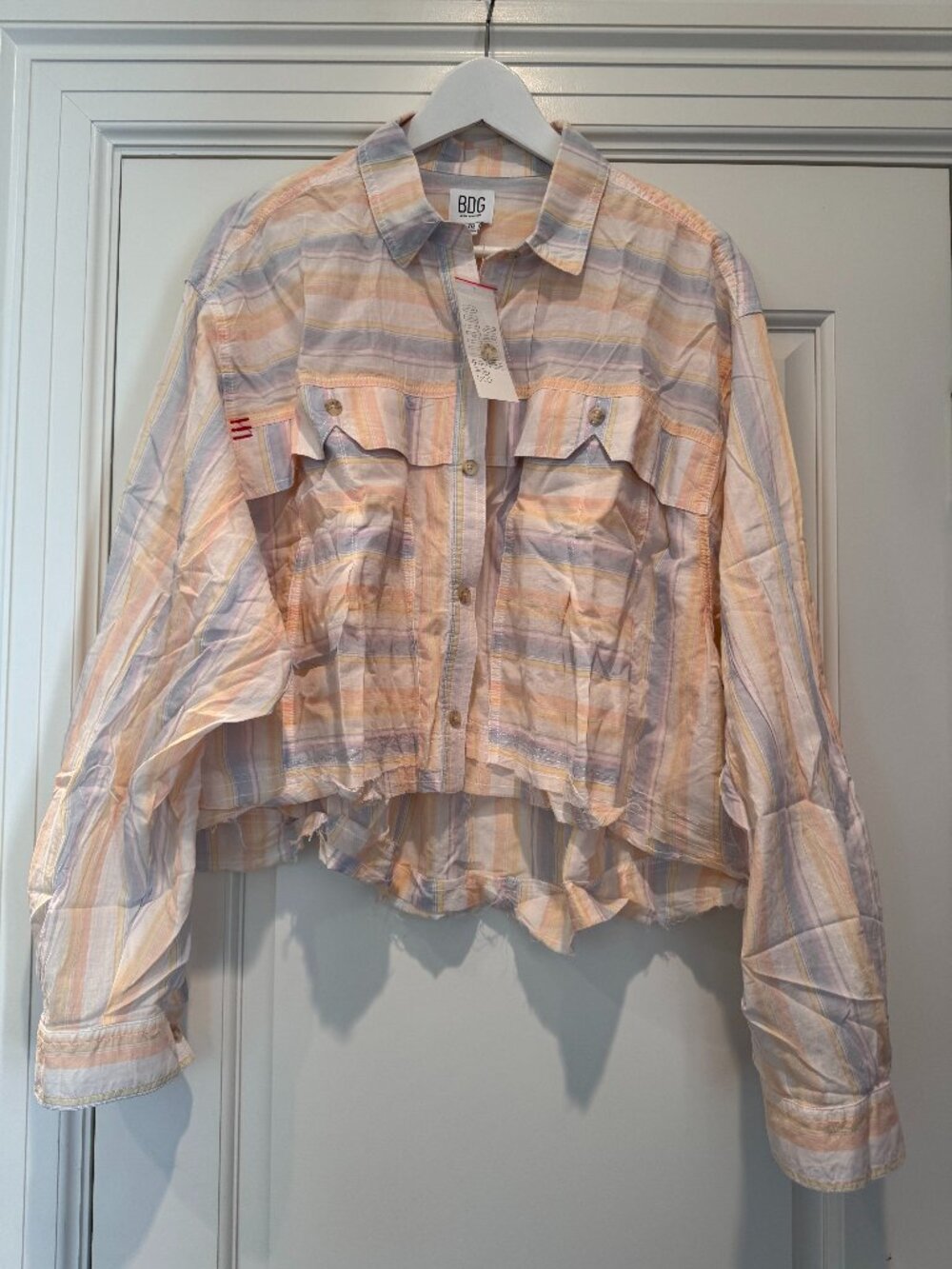 BDG by Urban Outfitters callum cropped blouse